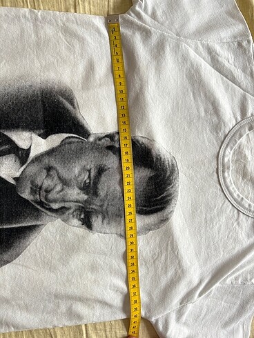 10 Yaş Beden beyaz Renk Atatürk baskılı Tshirt