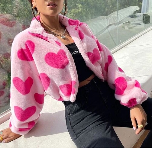 SHEIN kalpli peluş ceket XL