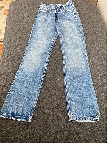 32 Beden mavi Renk Zara straight fit jean
