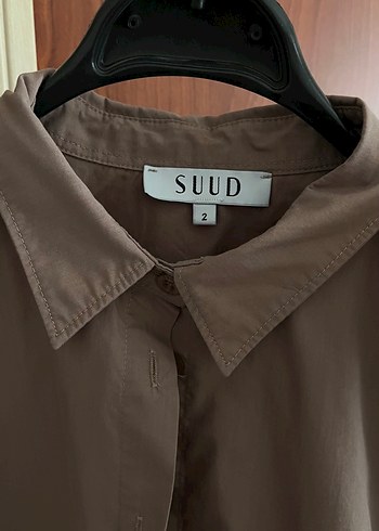 Düğmeli Kahverengi Gömlek - Görsel 3