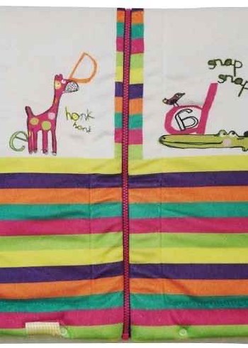 Çok Renkli Nakışlı Bebek Battaniyesi - Görsel 2