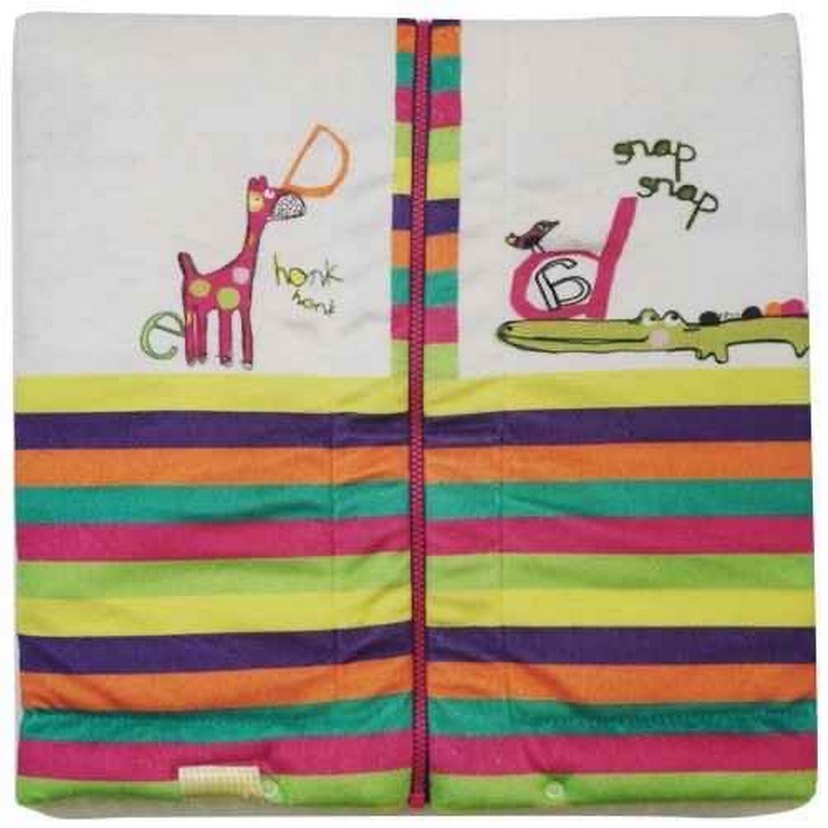 Çok Renkli Nakışlı Bebek Battaniyesi - Görsel 2