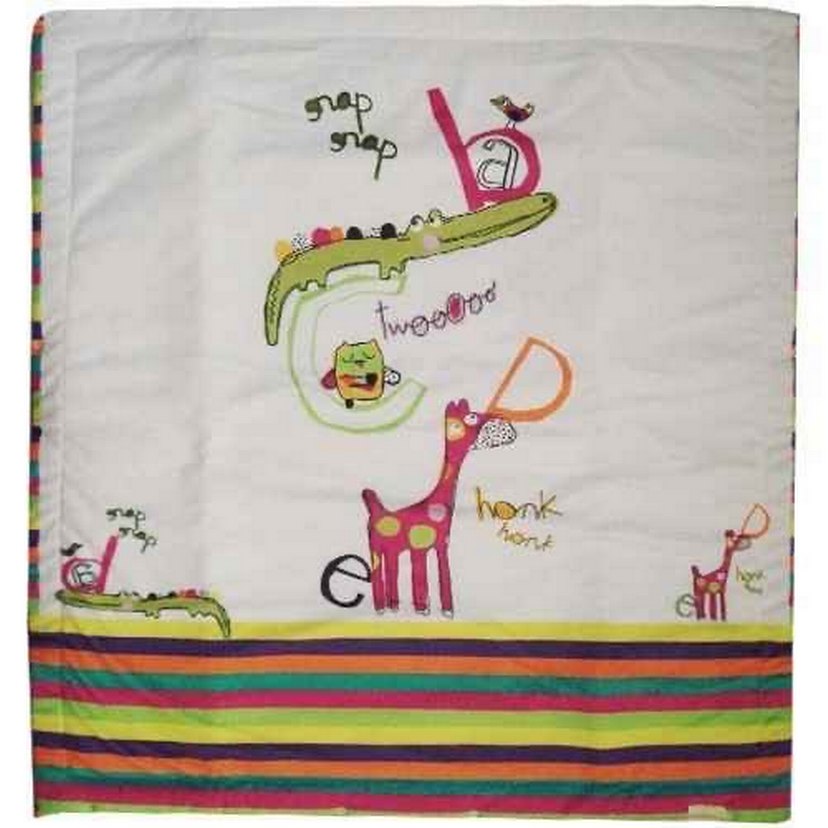 Çok Renkli Nakışlı Bebek Battaniyesi - Görsel 3