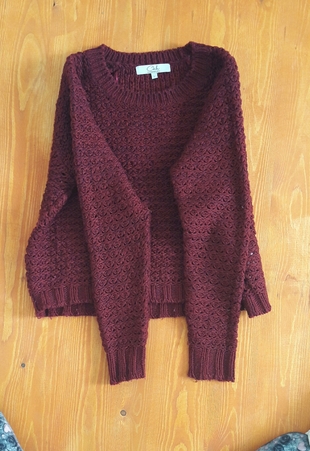 bordo renk kazak