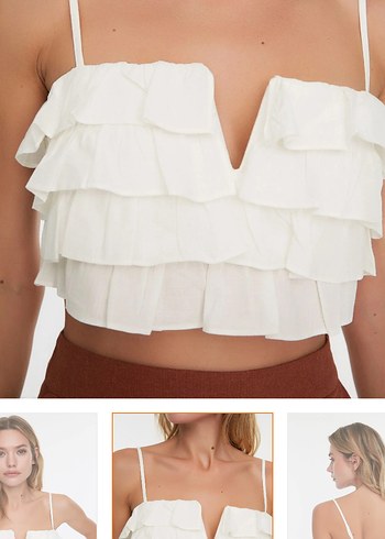 36 Beden beyaz Renk Beyaz crop
