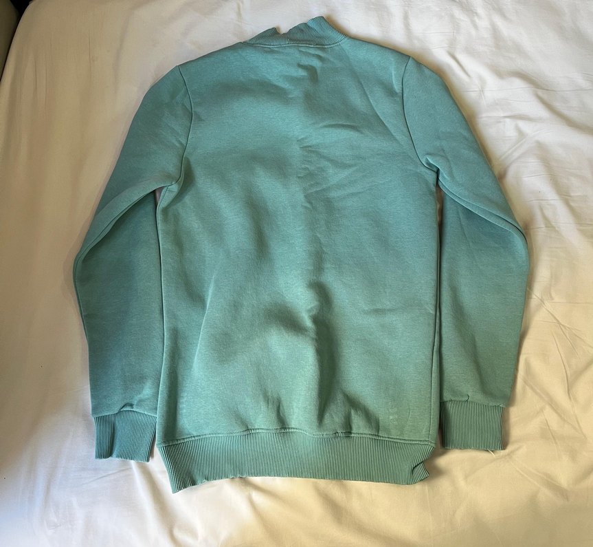 Kadın Yeşil Bisiklet Yaka Sweatshirt - Görsel 2