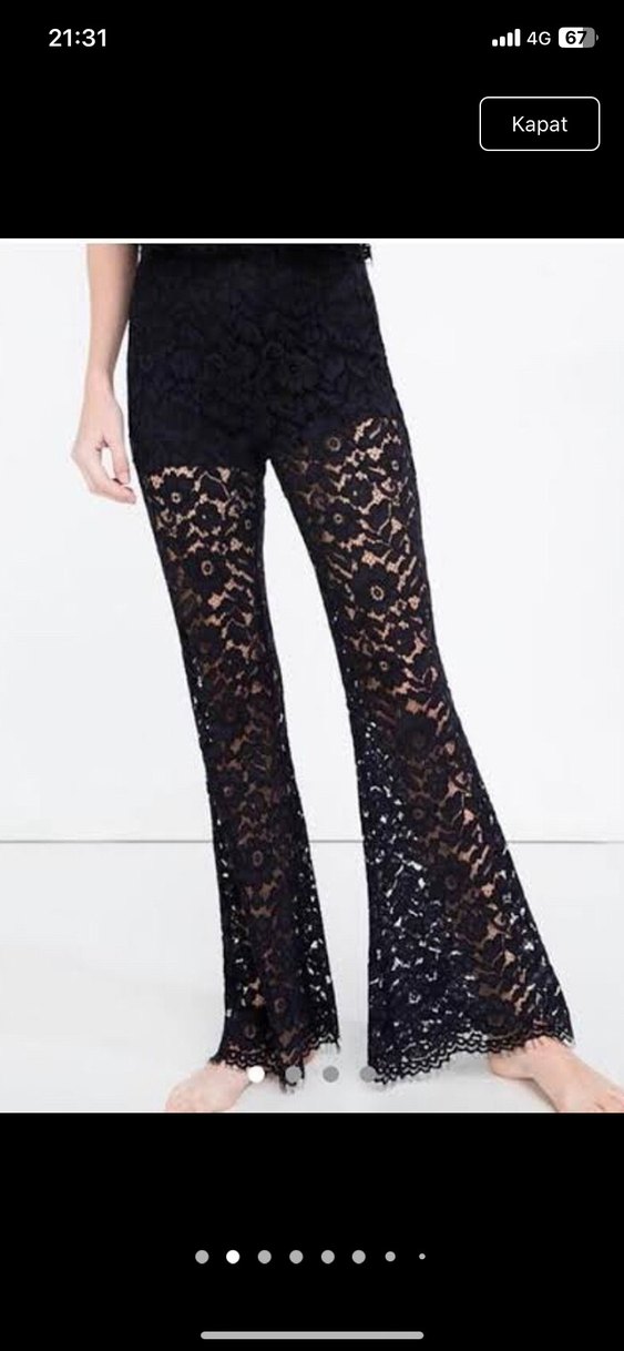 Siyah Dantel Detaylı Straplez Uzun Tulum - Görsel 2