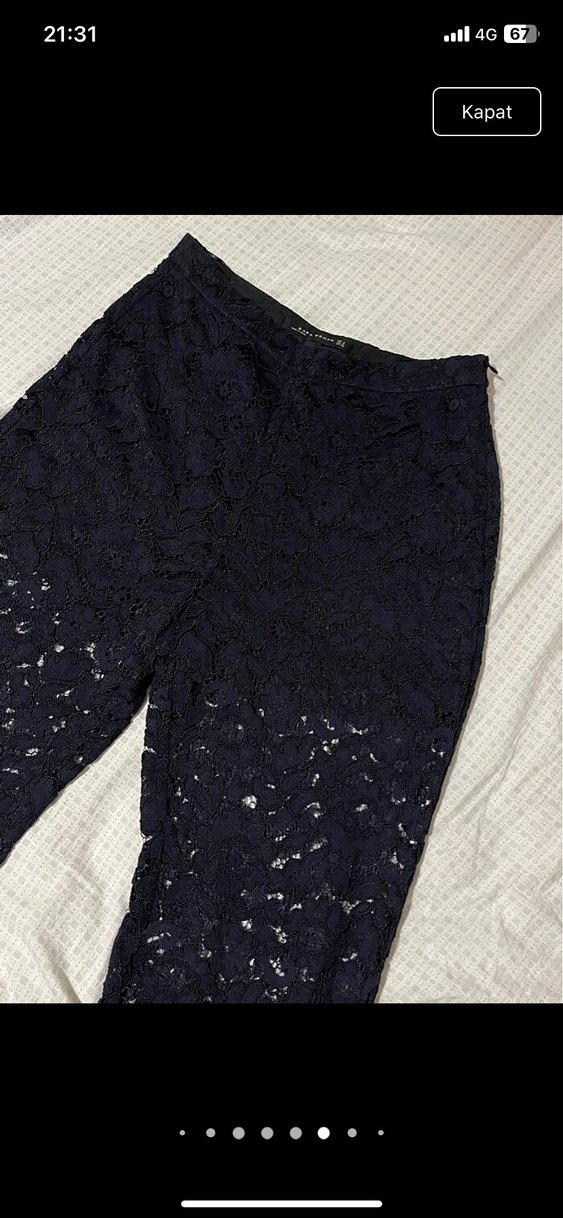 Siyah Dantel Detaylı Straplez Uzun Tulum - Görsel 5