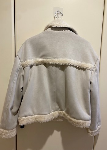 Gri Kürklü Kısa Kadın Ceket - Görsel 6