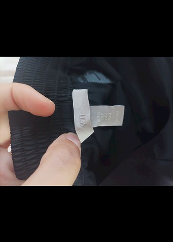 Kadın Siyah Pilili Uzun Kumaş Pantolon saten - Görsel 6