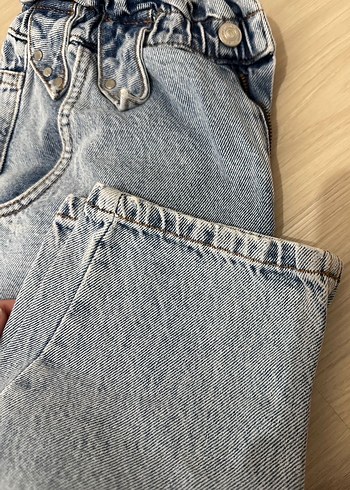 Bel Lastikli Kot Mom Jean Kadın Pantolon - Görsel 3