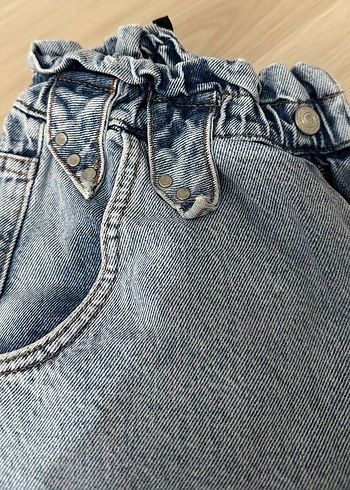 Bel Lastikli Kot Mom Jean Kadın Pantolon - Görsel 2