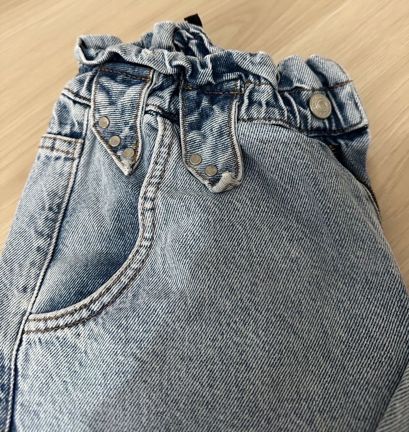 Bel Lastikli Kot Mom Jean Kadın Pantolon - Görsel 2