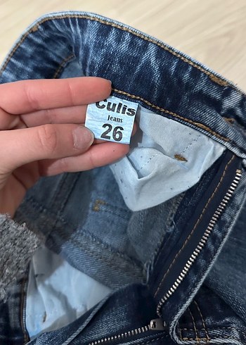 İSPANYOL PAÇA KARGO CEPLİ KADIN KOT PANTOLON - Görsel 5