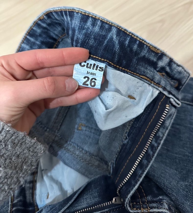 İSPANYOL PAÇA KARGO CEPLİ KADIN KOT PANTOLON - Görsel 5