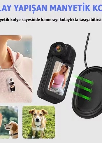 2.7K Ultra HD Döner Lensli Siyah Kamera - Görsel 4