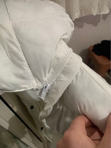 xs Beden beyaz Renk ŞİŞME MONT