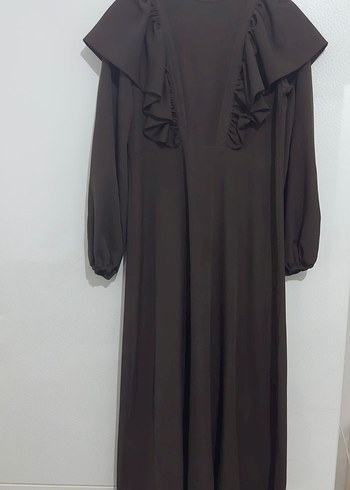 Birgül Bektaş Kahverengi Elbise - Görsel 3