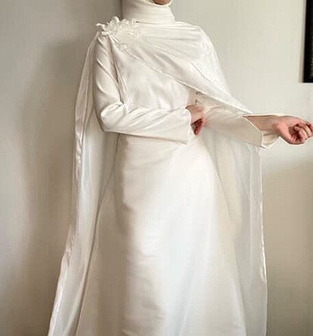 38 Beden beyaz Renk Nikah Elbisesi (house of zarif)