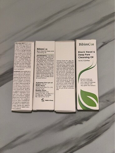 Diğer Bibimcos temizleme yağı 10ml