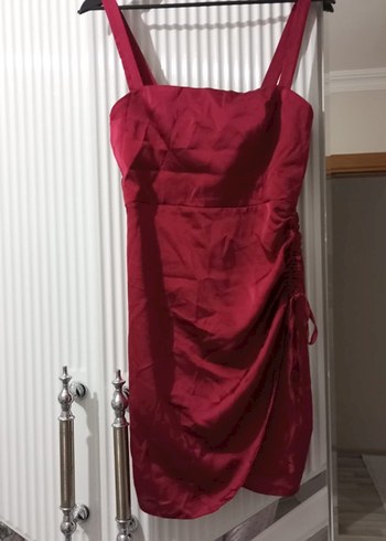 Kırmızı Mini Abiye Elbise - Görsel 5