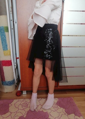 Kız cocukFırfırlı Uzun Kollu Bluz - Görsel 4