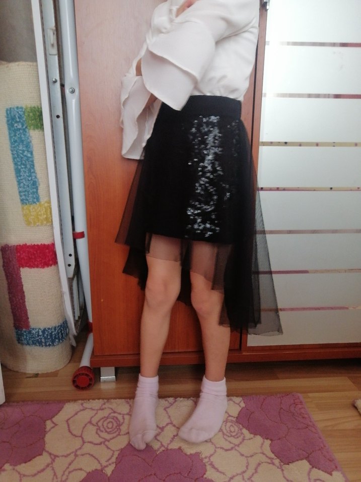 Kız cocukFırfırlı Uzun Kollu Bluz - Görsel 4