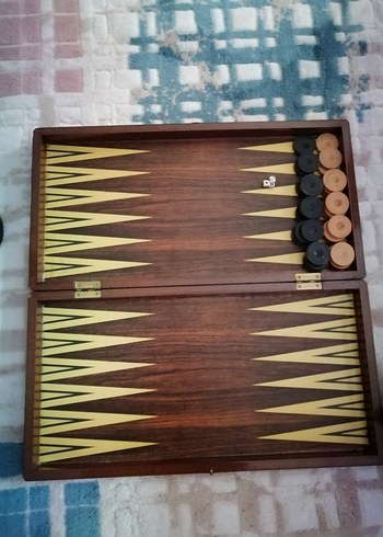 Ahşap Tavla Oyunu Seti - Görsel 2
