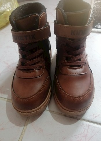 Kahverengi Deri Erkek Çocuk Botu - Görsel 3