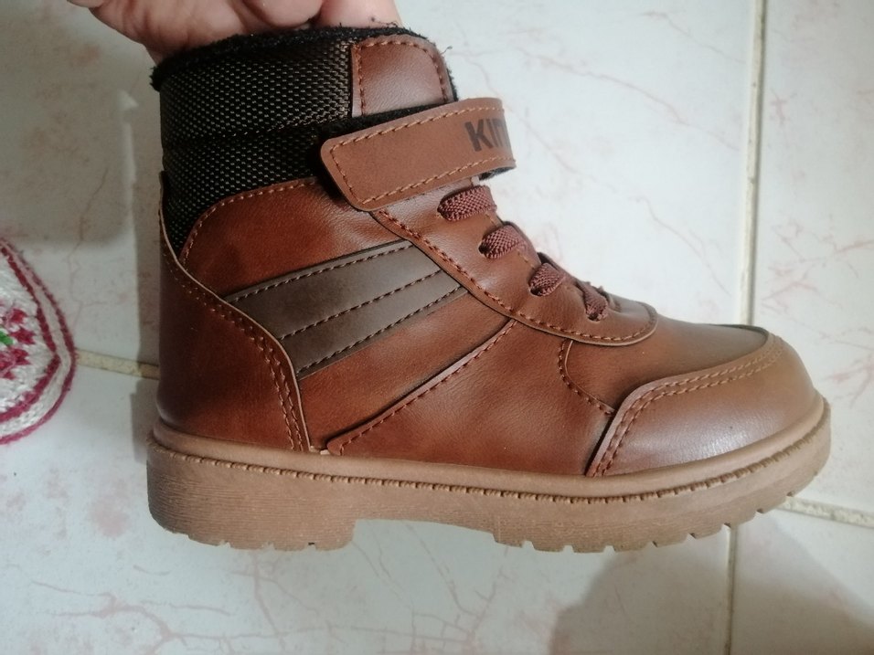 Kahverengi Deri Erkek Çocuk Botu - Görsel 2