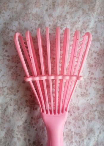 Pembe ve Ahşap Saç Fırçası Seti - Görsel 3