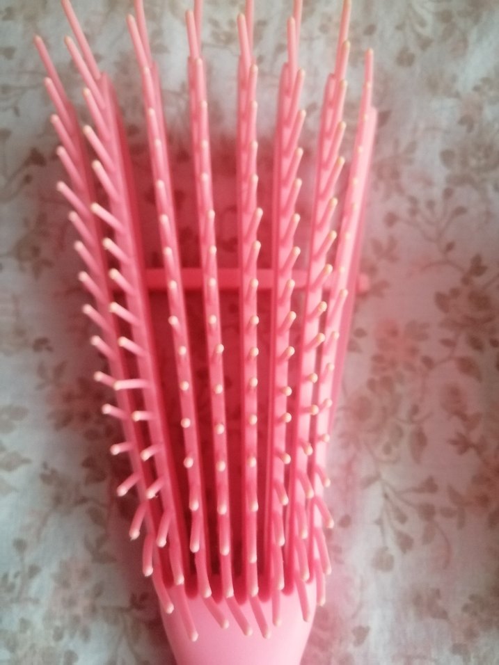 Pembe ve Ahşap Saç Fırçası Seti - Görsel 4