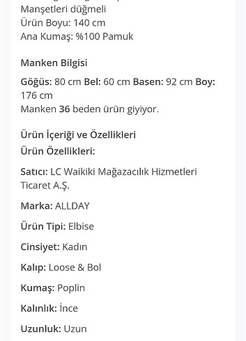 38 Beden turuncu Renk Allday elbise