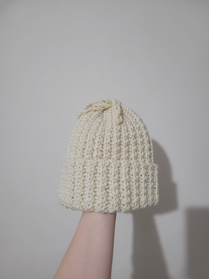 Kadın el örgüsü bere/şapka - Görsel 3