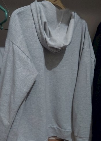 m Beden gri Renk Gri Fermuarlı Erkek Midi Boy Sweatshirt