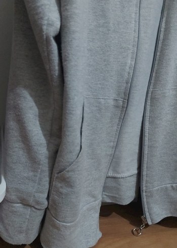 Koton Gri Fermuarlı Erkek Midi Boy Sweatshirt