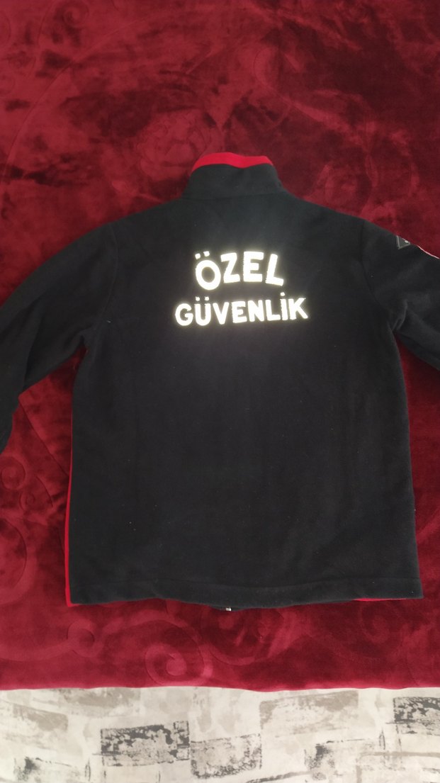 Kırmızı Siyah Fermuarlı Erkek Sweatshirt - Görsel 2