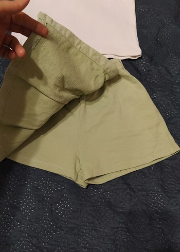 Kız Bebek Düğmeli Kolsuz Takım - Görsel 3