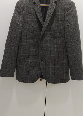 Pierre Cardin yün Erkek Gri Düğmeli Ceket - Görsel 2