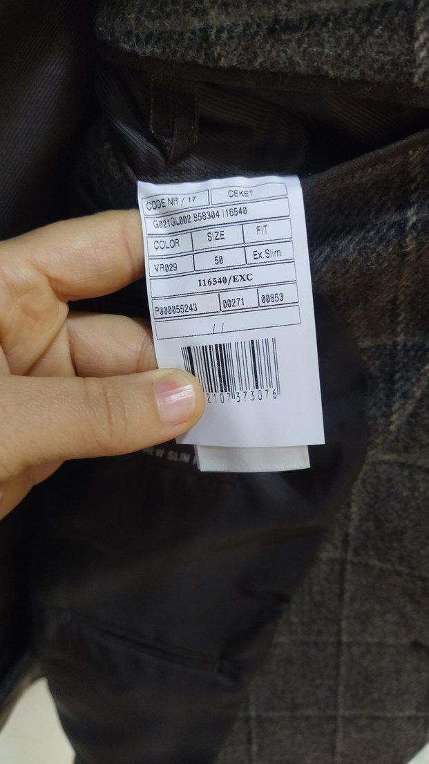 Pierre Cardin yün Erkek Gri Düğmeli Ceket - Görsel 4