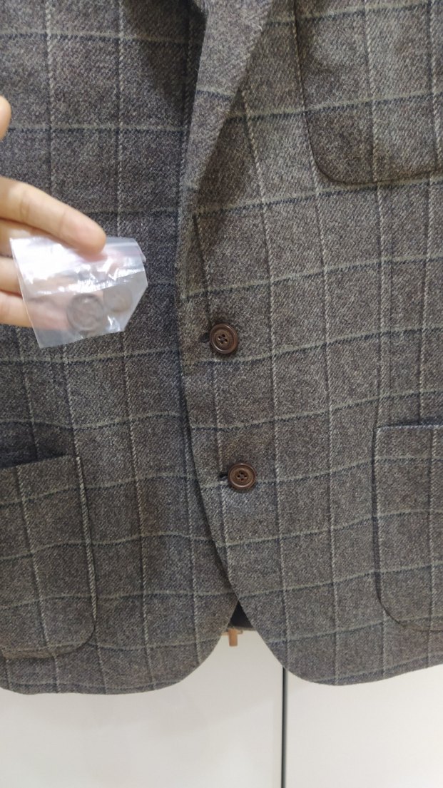 Pierre Cardin yün Erkek Gri Düğmeli Ceket - Görsel 3