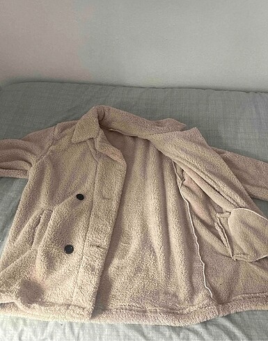 m Beden ten rengi Renk peluş kürk mont kaban