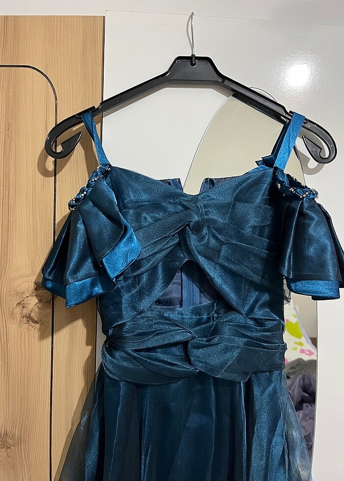 kız çocuk genç abiye gece elbisesi genç kız - Görsel 3