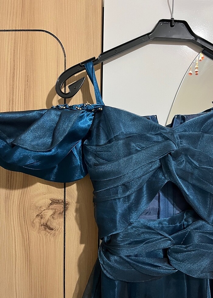 kız çocuk genç abiye gece elbisesi genç kız - Görsel 4