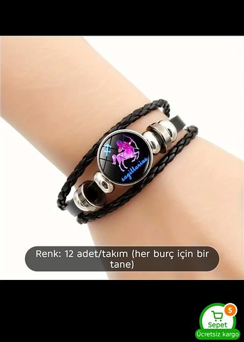 Beden Üçlü Paket: Kolye, Burç Bilekliği ve Doğal Taş Kolye