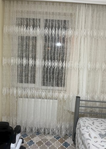 Beyaz Dantel Perde - Görsel 3