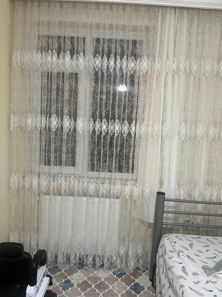 Beyaz Dantel Perde - Görsel 3