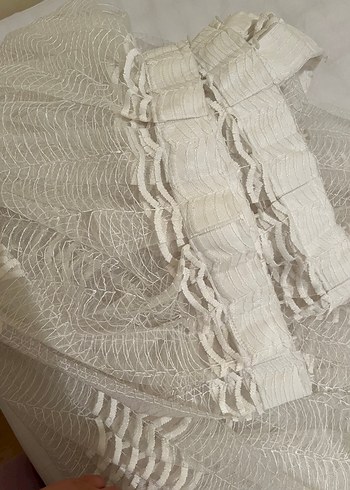 Bohem İşlemeli Beyaz Perde - Görsel 3