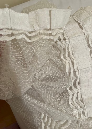 Bohem İşlemeli Beyaz Perde - Görsel 4