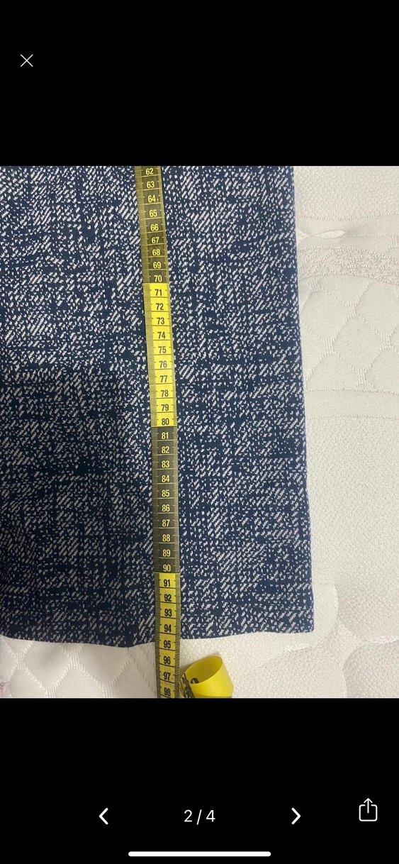 Kadın Lacivert bol paça pantolon - Görsel 4